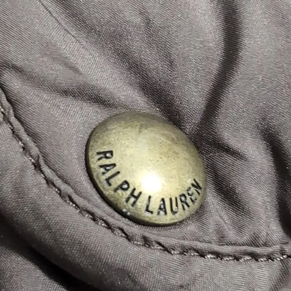 Children Polo Ralph Lauren quilted Jacket Corduroy collar Brown xl(16) 11P‎